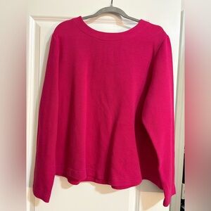 croft & barrow Bright Fuchsia Long-Sleeve Knit Top